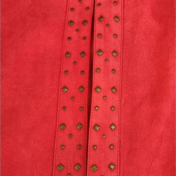 Alfred Dunner Faux Suede Studded Blazer Size 12 - Picture 10 of 12